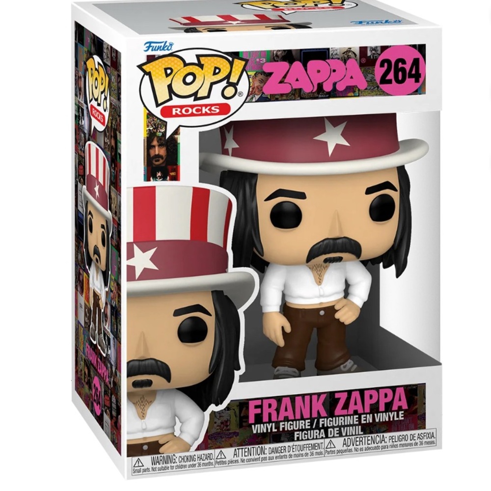 Funko Pop! Rocks, Frank Zappa Rock Musician Vinyl Figure # (264) - Picture 3 of 7